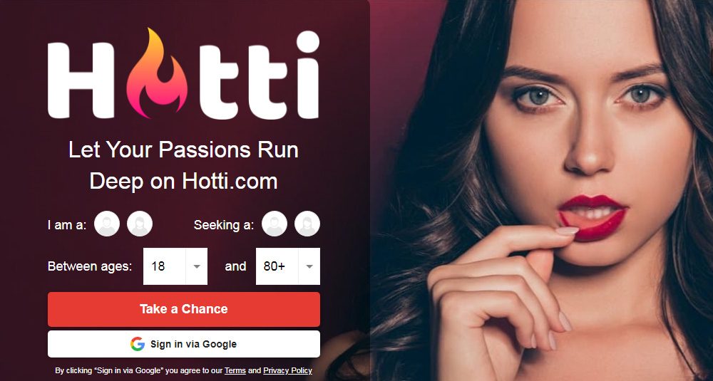 Hotti - Sensual Chat Service for Loving Matches - Stumbit Dating 1