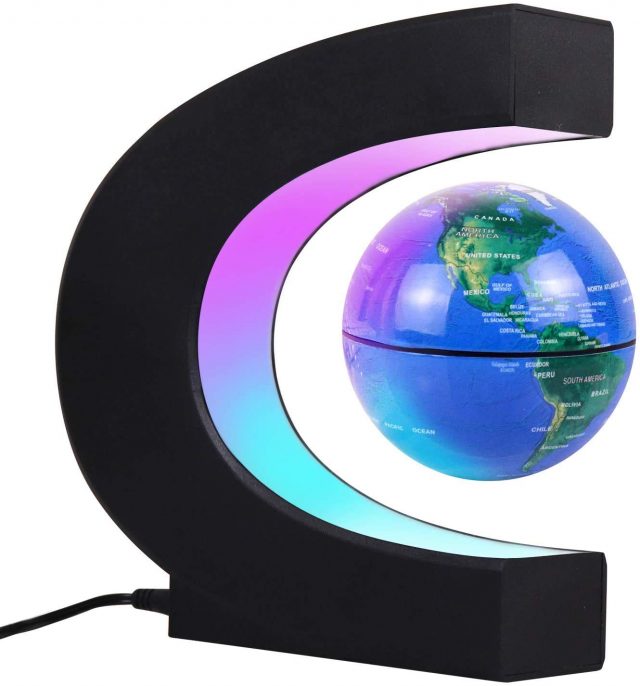 JOWHOL Magnetic Floating Globe with LED Lights - Stumbit Deal of the Day