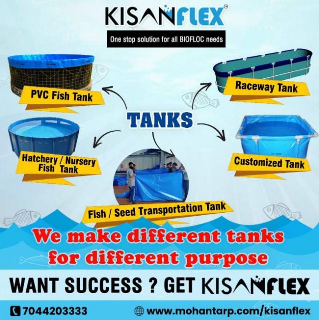 Kisanflex Biofloc Fish Tank - PVC Fish Tank - Raceway Tank - Customized Tank - Stumbit Advertisements