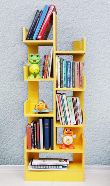 Kurtzy MDF Wood DIY Book Storage Display Rack - Stumbit Home
