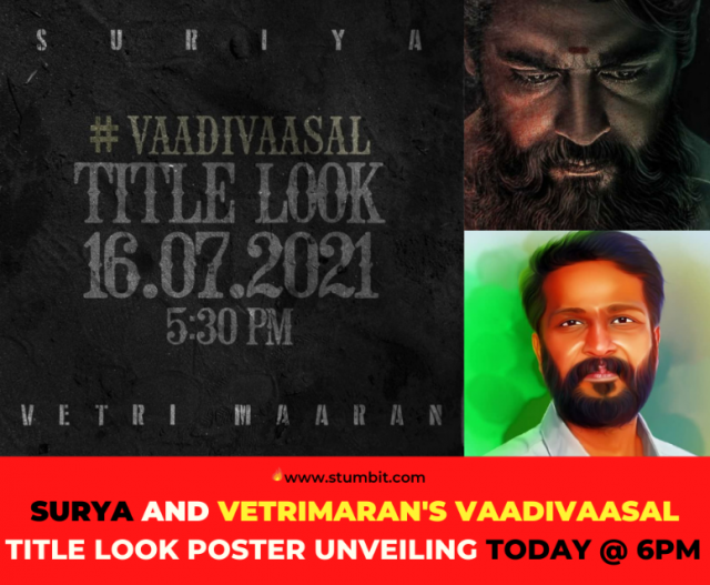 Suriya and Vetrimaran's Vaadivasal Title Look Poster 1 - Stumbit Movies
