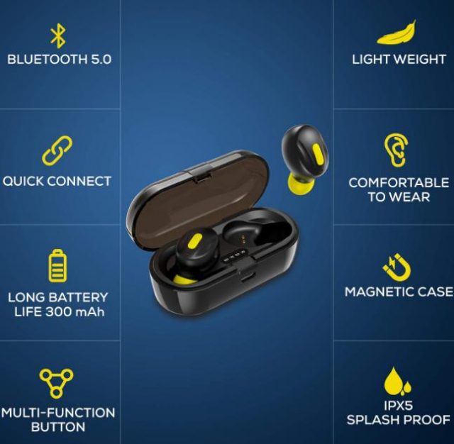 WeCool Moonwalk Mini Earbuds with Magnetic Charging Case - Stumbit Deal of the Day