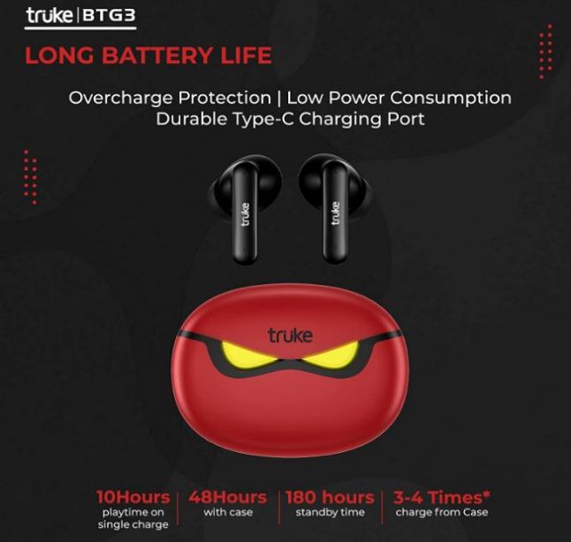 truke Buds BTG3 True Wireless Earbuds with AI-Powered Noise Cancellation - Stumbit Deal of the Day